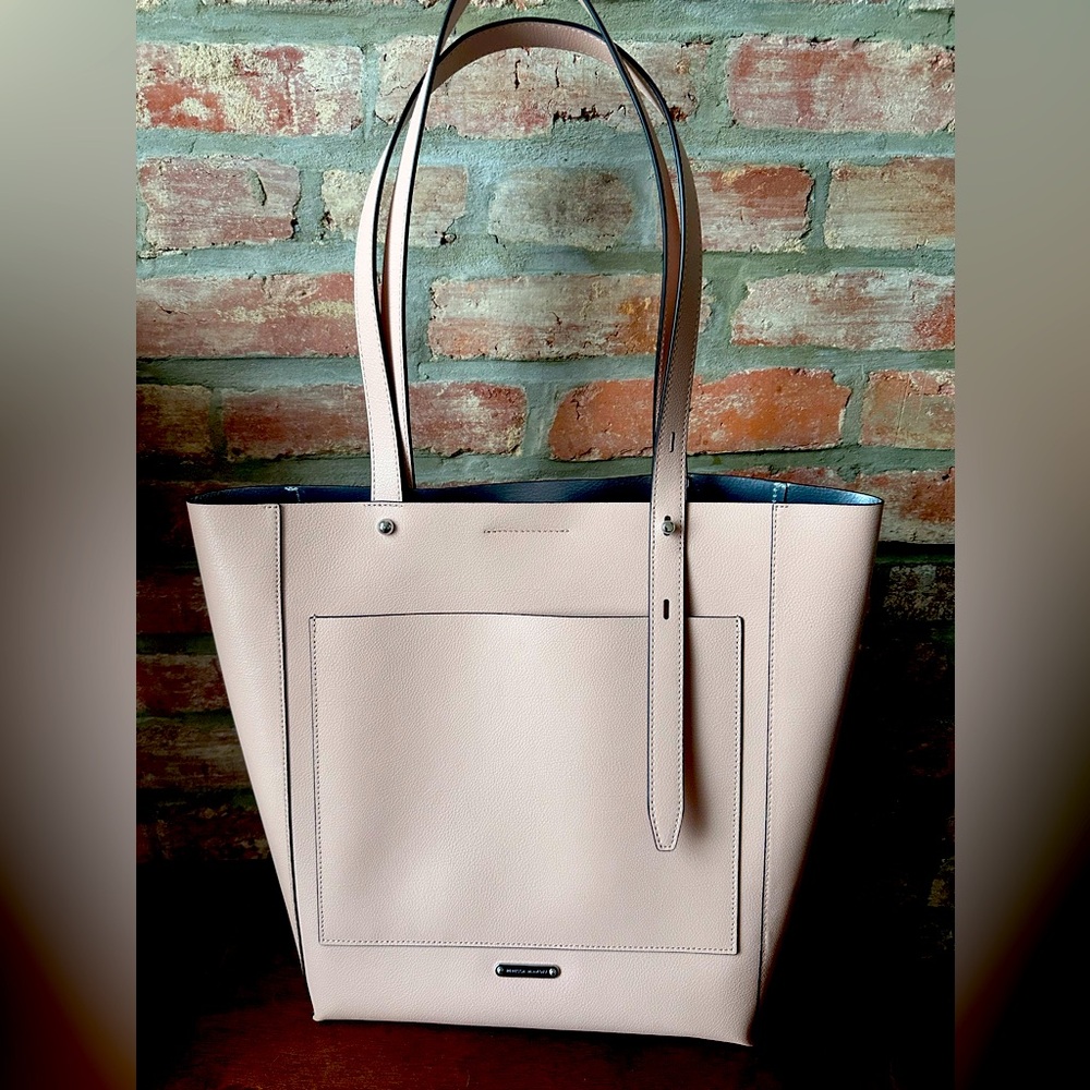 Rebecca Minkoff Stella N/S Large Leather Tote Bag Rosewood Pink